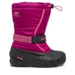 Sorel Μπότες Χιονιού Sorel Youth Flurry NY1965 Ροζ