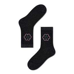 Happy Socks Чорапи дълги дамски Happy Socks SISVIO01-9000 Черен