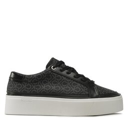 

Снікерcи Calvin Klein Flatform Cupsole Lace Up- Mono HW0HW01420 0GN, Чорний