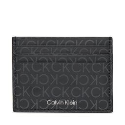 Calvin Klein Étui cartes de crédit Calvin Klein Rubberized Cardholder 6Cc K50K511256 Uv Mono Black 0GL
