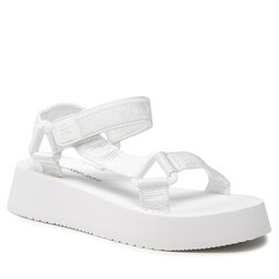 Calvin Klein Jeans Sandały Calvin Klein Jeans Prefresato Sandal 1 YW0YW00557 Bright White YAF