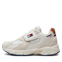 

Снікерcи Tommy Hilfiger Low Cut Lace-Up/Velcro Sneaker T1B9-33386-1729 M Beige/Tobacco A175, Білий