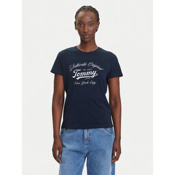 Tommy Jeans Tommy Jeans Póló Essential DW0DW21404 Sötétkék Regular Fit