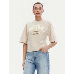 PINKO PINKO Marškinėliai Niamey 104604 A2CS Smėlio Regular Fit