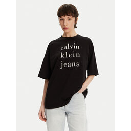 Calvin Klein Jeans Calvin Klein Jeans Marškinėliai LV047B827G Juoda Relaxed Fit
