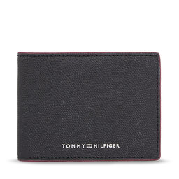 Tommy Hilfiger Ανδρικό Πορτοφόλι Tommy Hilfiger Th Struc Leather Mini Cc Wallet AM0AM11607 Black BDS