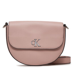 Calvin Klein Jeans Дамска чанта Calvin Klein Jeans Minimal Monogram Saddle Bag22 T K60K611961 Розов
