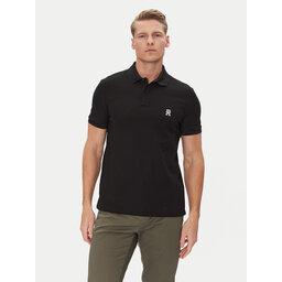Tommy Hilfiger Tommy Hilfiger Поло MW0MW33167 Чорний Regular Fit