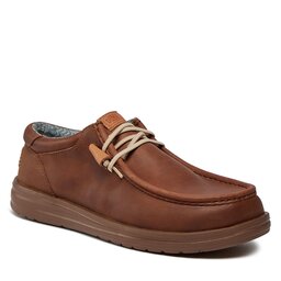 Hey Dude Lågskor Hey Dude Wally Grip Graft Leather 40175-255 Brown