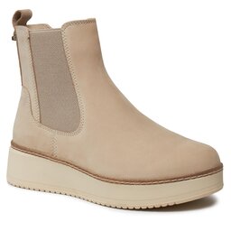 Tamaris Členková obuv s elastickým prvkom Tamaris 1-25403-41 Taupe Nubuc 353