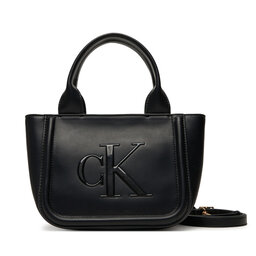 Calvin Klein Torebka Calvin Klein Bold Ck Small Tote With Strap LV04F3219G Czarny