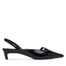 Tommy Hilfiger Pumps Tommy Hilfiger Th Buckle Kitten Slingback Pump FW0FW09384 Schwarz