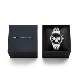 Daniel Wellington Ρολόι Daniel Wellington Iconic Chronograph DW00100873 Ασημί
