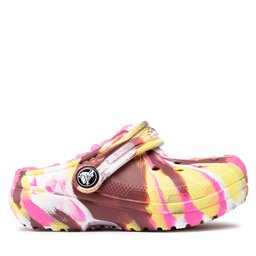 

Шльопанці Crocs Classic Lined Marbled Cgt 207778 Electric Pink/Multi, Кольоровий
