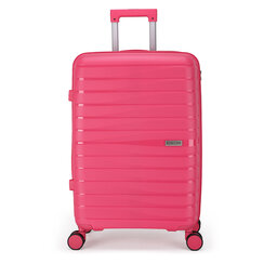 Semi Line Μεσαία Βαλίτσα Semi Line T5796-2 Ροζ