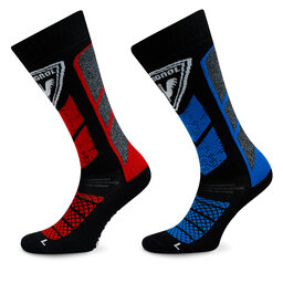 Rossignol 2er-Set hohe Unisex-Socken Rossignol Thermotech 2P RLMMX04 Schwarz