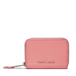 Tommy Jeans Portofel Mic de Damă Tommy Jeans Tjw Ess Must Small Za Patent AW0AW15935 Tickled Pink TIC