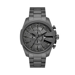 Diesel Годинник Diesel Mega Chief Slim Chronograph DZ4676 Сірий
