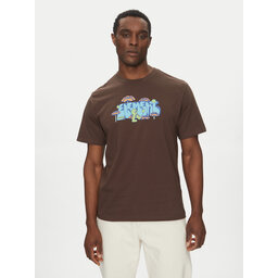 Element Element Camiseta ELYZT00512 Marrón Relaxed Fit