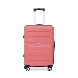 Semi Line Mellanstor hård resväska Semi Line T5615-2 Rosa