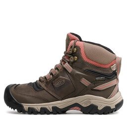 

Трекінгові черевики Keen Ridge Flex Mid Wp W 1024921 Timberwolf/Brick Dust, Коричневий