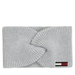 Tommy Hilfiger Textilní čelenka Tommy Hilfiger Elongated Flag AW0AW16776 Šedá