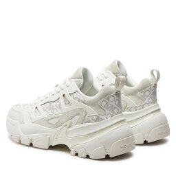 

Снікерcи MICHAEL Michael Kors Nick Empire Signature Logo and Leather Trainer 42S4PEFS2B Optic White, Білий
