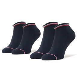 Tommy Hilfiger Sada 2 párů pánských nízkých ponožek Tommy Hilfiger 100001093 Dark Navy 322