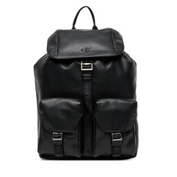 Calvin Klein Mugursoma Calvin Klein Cargo Flap Backpack LV04D3127G Melns