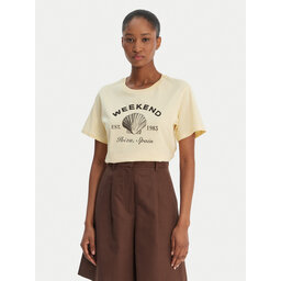 Weekend Max Mara Weekend Max Mara T-Shirt Bora 2615971042 Gelb Regular Fit