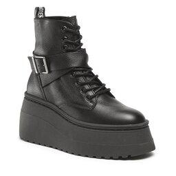 Steve Madden Botine Steve Madden Pinaco SM11002063-03001-017 Black Leather