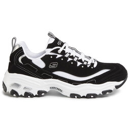 

Снікерcи Skechers D'lites 52675/BKW Black/White, Чорний