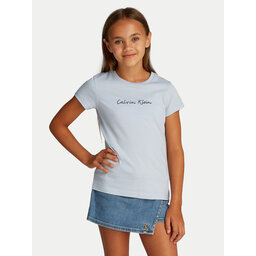 Calvin Klein Jeans Calvin Klein Jeans Camiseta Script Logo IG0IG02857 Celeste Slim Fit