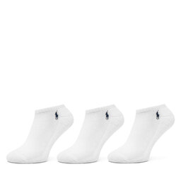 Polo Ralph Lauren 3 pares de calcetines cortos para mujer Polo Ralph Lauren 455972885003 Blanco