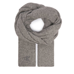 Calvin Klein Κασκόλ Calvin Klein Thick Embroidery K60K612664 Γκρι