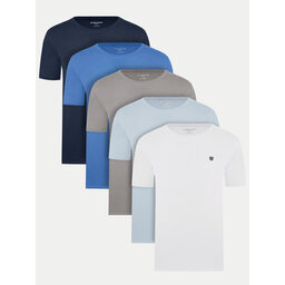Jack&Jones Jack&Jones 5db-os póló szett Brody 12190468 Színes Regular Fit