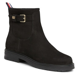 Tommy Hilfiger Bottines Tommy Hilfiger Thermo Nubuck Belt Bootie FW0FW07478 Black BDS