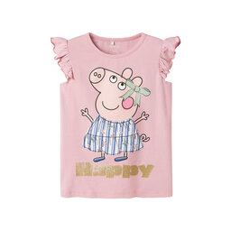 NAME IT NAME IT Marškinėliai Peppa 13242959 Rožinė Regular Fit