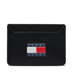Tommy Jeans Etui pentru carduri Tommy Jeans Tjm Heritage Leather Cc Holder AM0AM12085 Black BDS