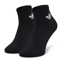 

Набір з 3 пар низьких шкарпеток unisex adidas Mid-Cut Crew FM0643 Black, Чорний