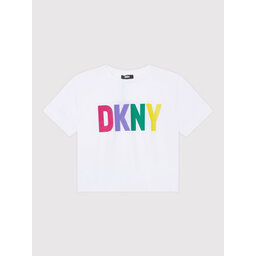 DKNY DKNY Marškinėliai D35S31 S Balta Relaxed Fit