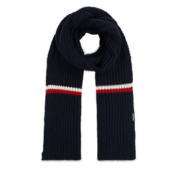 Tommy Hilfiger Šál Tommy Hilfiger Monotype Chunky Knit Scarf AM0AM11507 Tmavomodrá