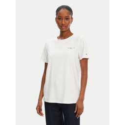 Tommy Hilfiger Tommy Hilfiger Majica 1985 WW0WW37877 Bela Regular Fit