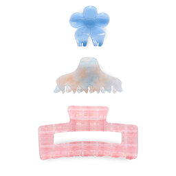 ONLY Set di 3 fermagli per capelli ONLY 15340115 Rosa