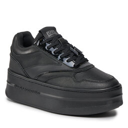 KARL LAGERFELD Sneakersy KARL LAGERFELD KL65020 Black Lthr / Mono