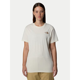 The North Face The North Face T-Shirt Redbox NF0A87NK Écru Relaxed Fit
