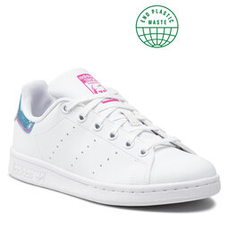 adidas Παπούτσια adidas Stan Smith J GZ1548 Ftwwht/Ftwwht/Pink