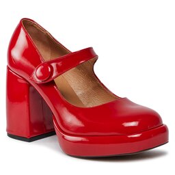 R.Polański Halbschuhe R.Polański 1762 Czerwony Lakier