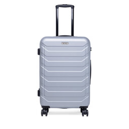 Gino Rossi Walizka średnia Gino Rossi GIN-M-003-05-SILVER Srebrny