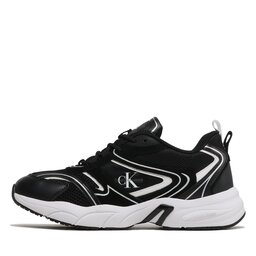

Снікерcи Calvin Klein Jeans Retro Tennis Su-Mesh YM0YM00589 Black/White BEH, Чорний
